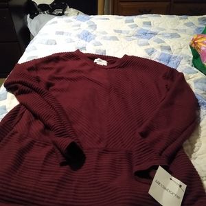 Long sleeve maroon sweater size medium